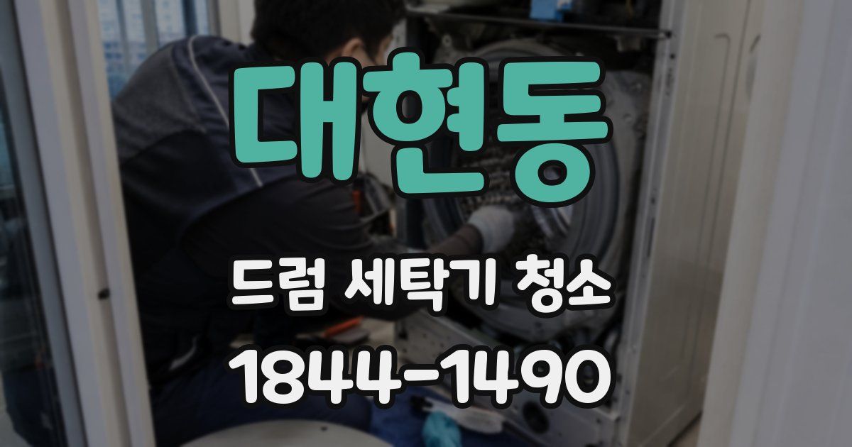 대현동 드럼 세탁기 청소