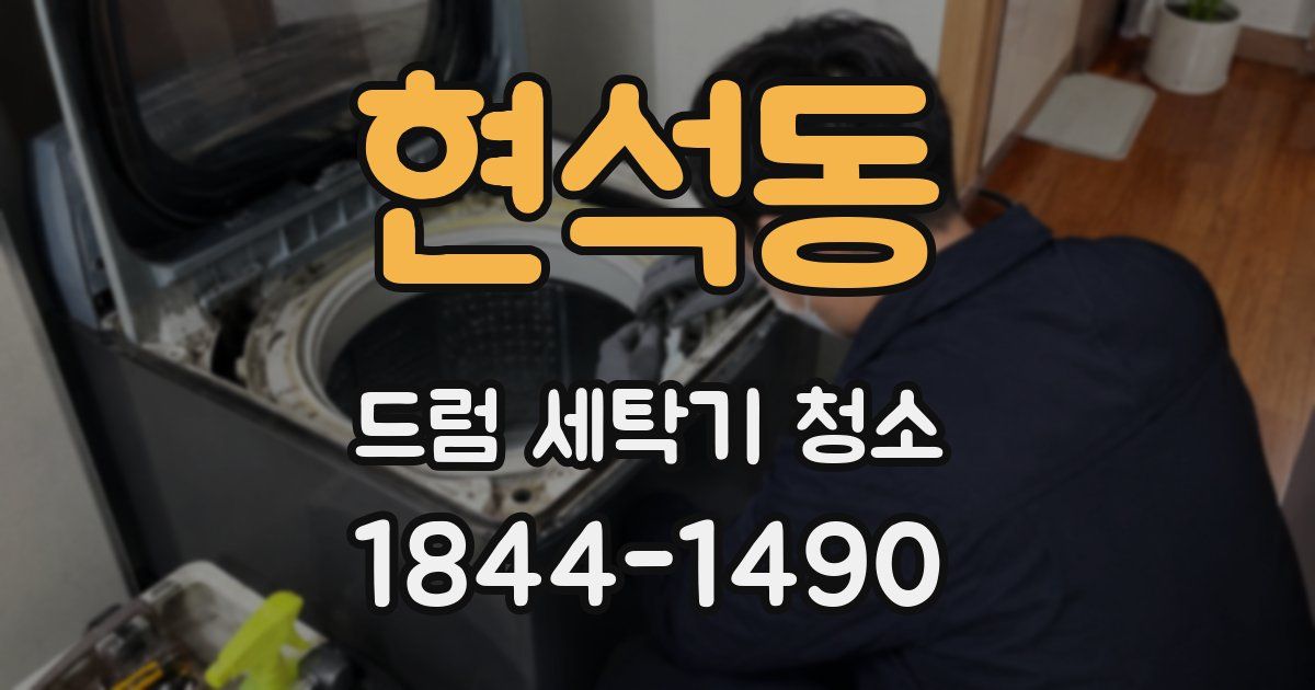 현석동 드럼 세탁기 청소