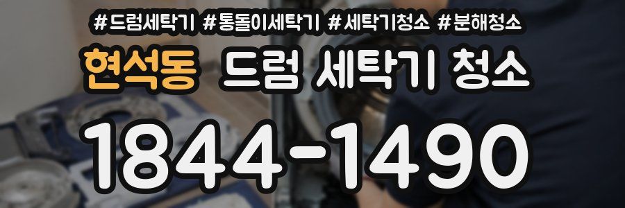 현석동 드럼 세탁기 청소