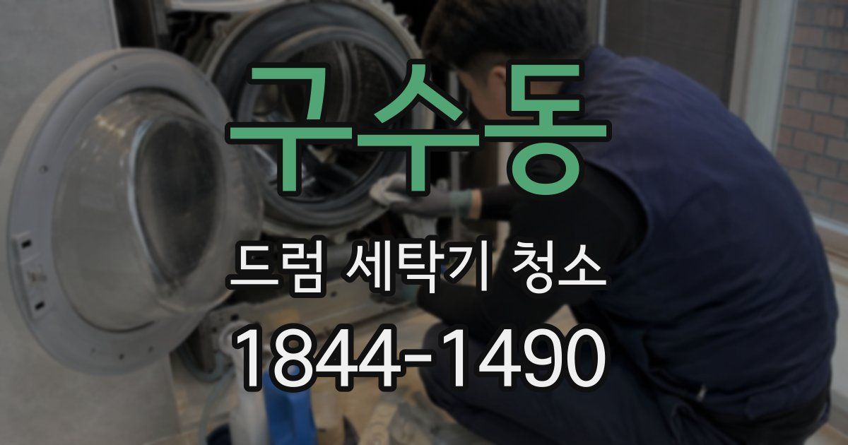 구수동 드럼 세탁기 청소