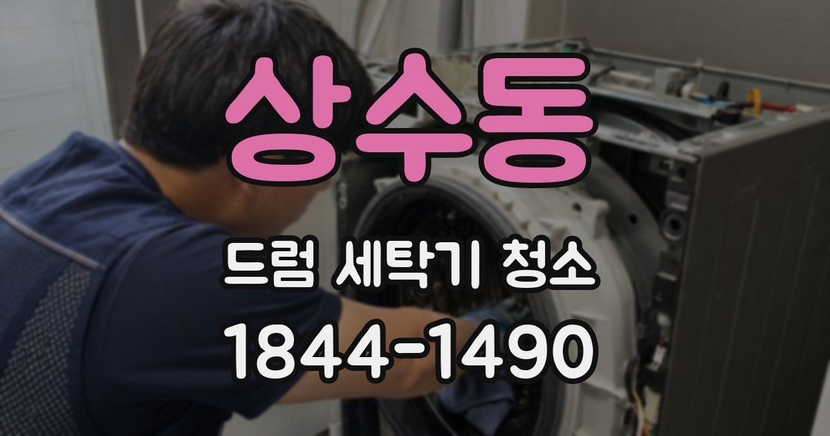 상수동 드럼 세탁기 청소