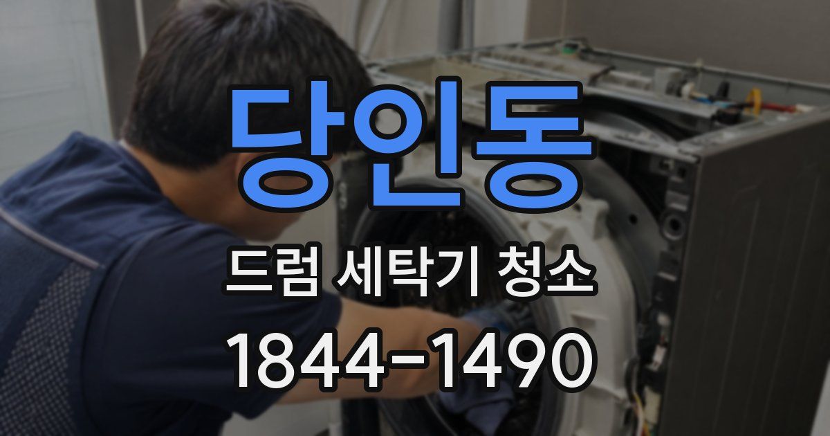 당인동 드럼 세탁기 청소