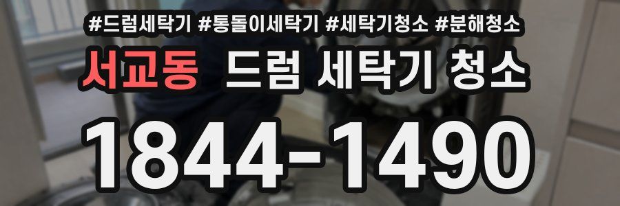 서교동 드럼 세탁기 청소