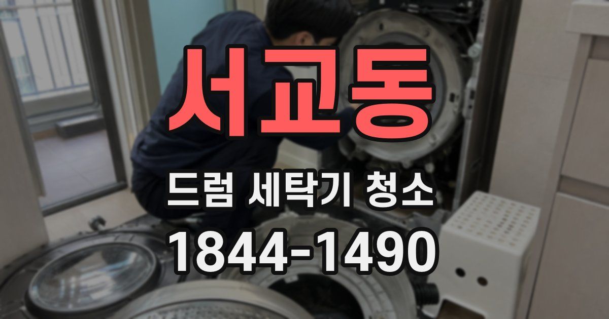 서교동 드럼 세탁기 청소