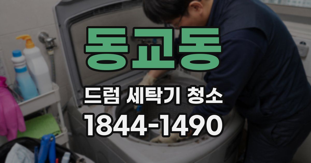 동교동 드럼 세탁기 청소