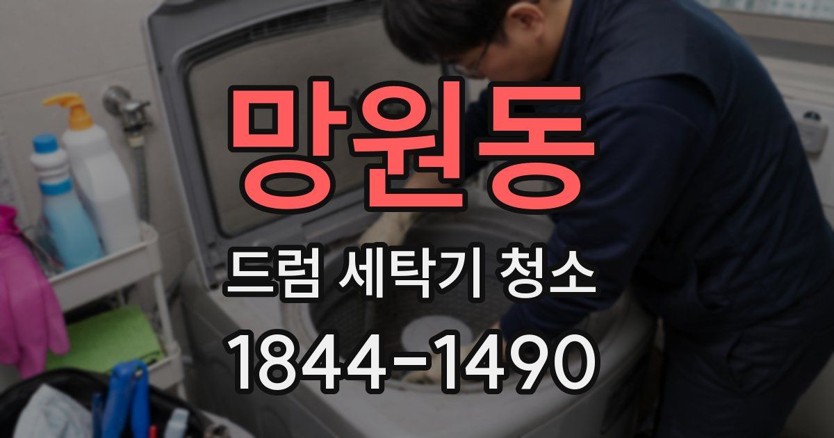 망원동 드럼 세탁기 청소