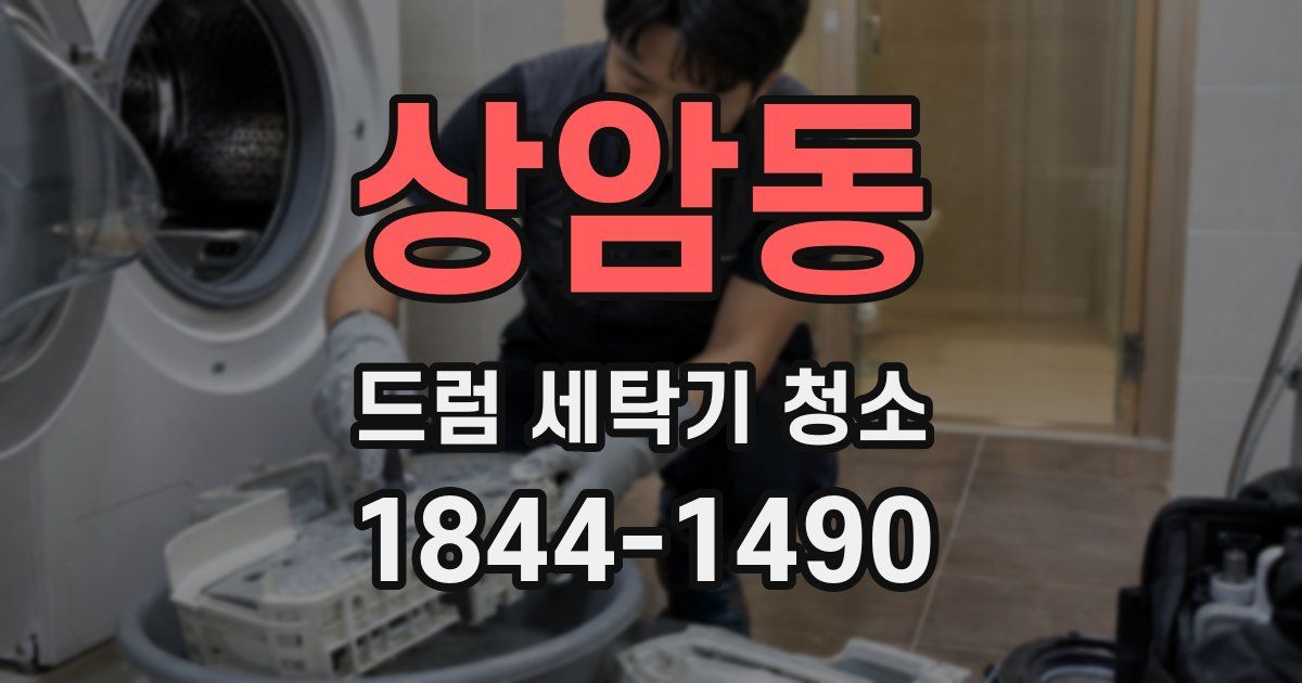 상암동 드럼 세탁기 청소