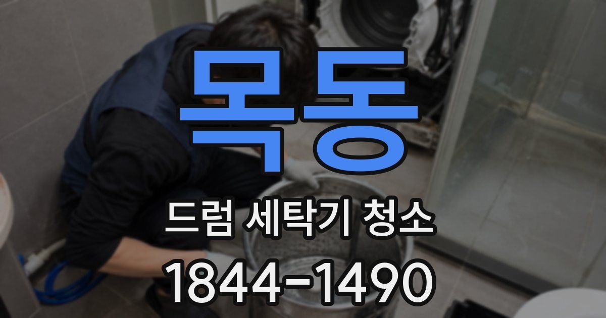 목동 드럼 세탁기 청소