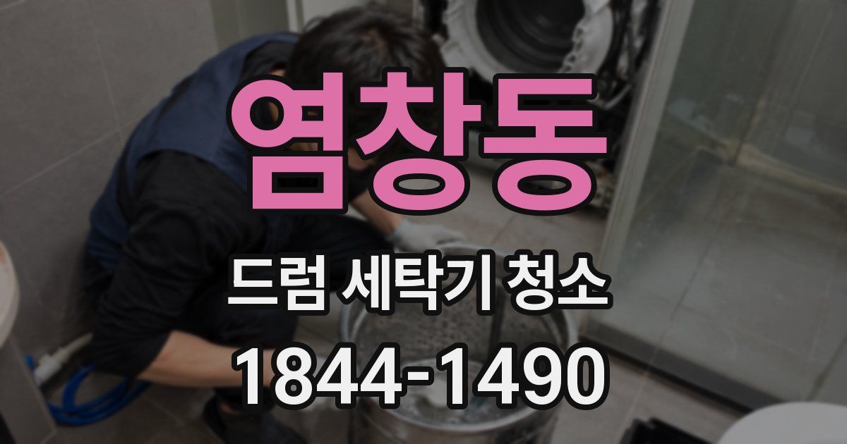 염창동 드럼 세탁기 청소