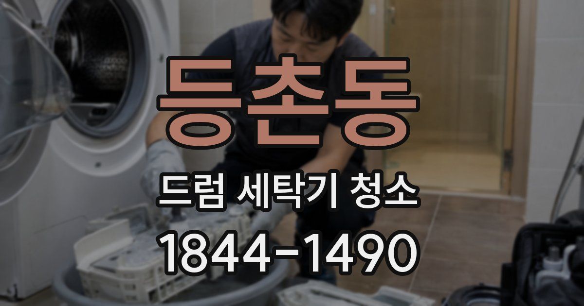 등촌동 드럼 세탁기 청소