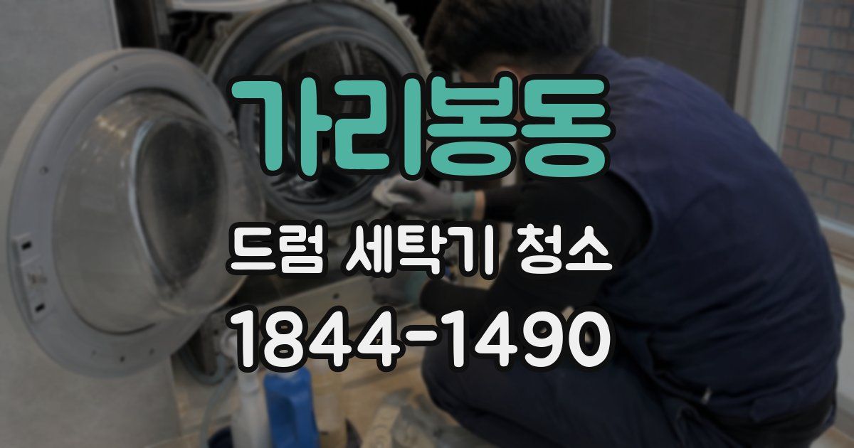 가리봉동 드럼 세탁기 청소
