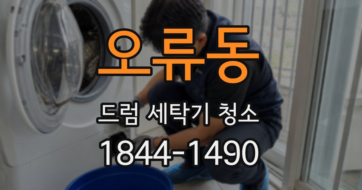 오류동 드럼 세탁기 청소