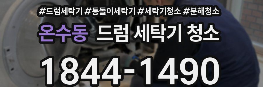 온수동 드럼 세탁기 청소