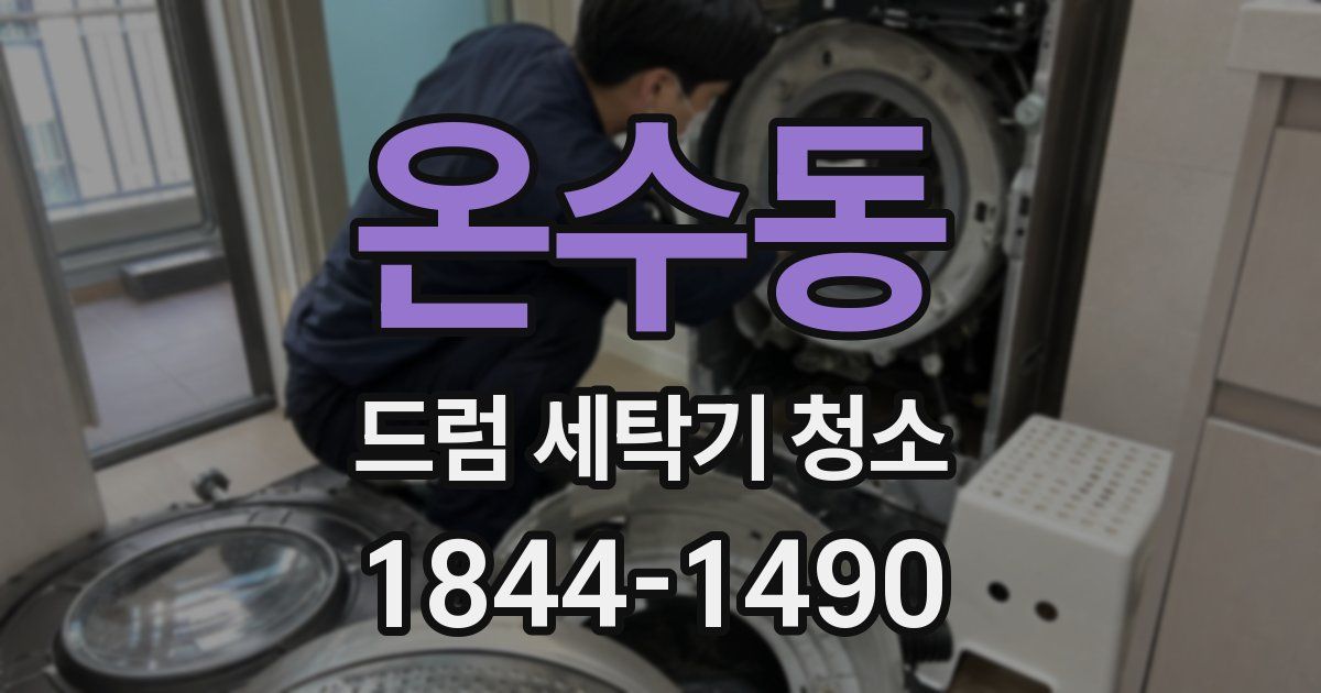 온수동 드럼 세탁기 청소