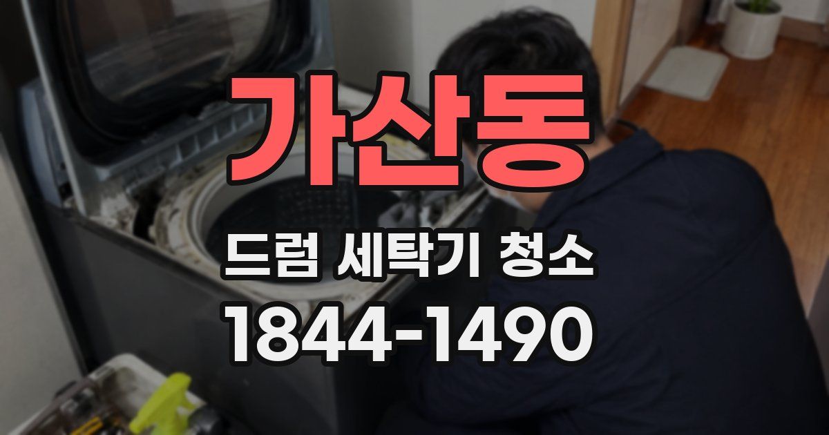 가산동 드럼 세탁기 청소
