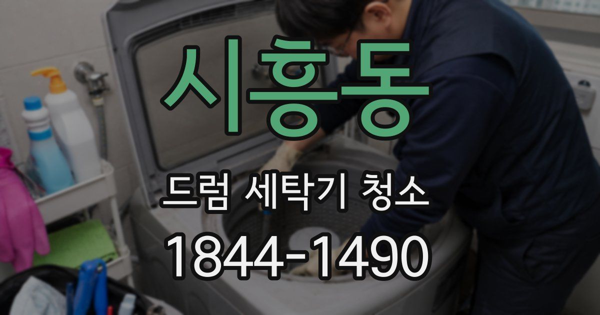 시흥동 드럼 세탁기 청소