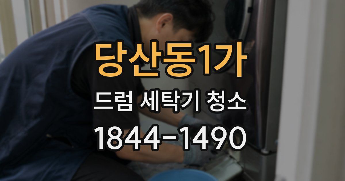 당산동1가 드럼 세탁기 청소