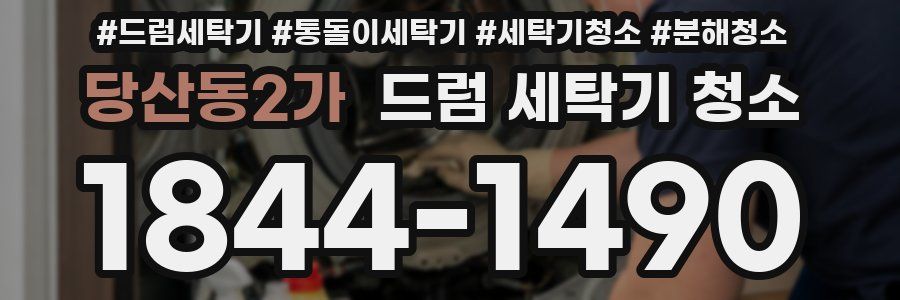 당산동2가 드럼 세탁기 청소