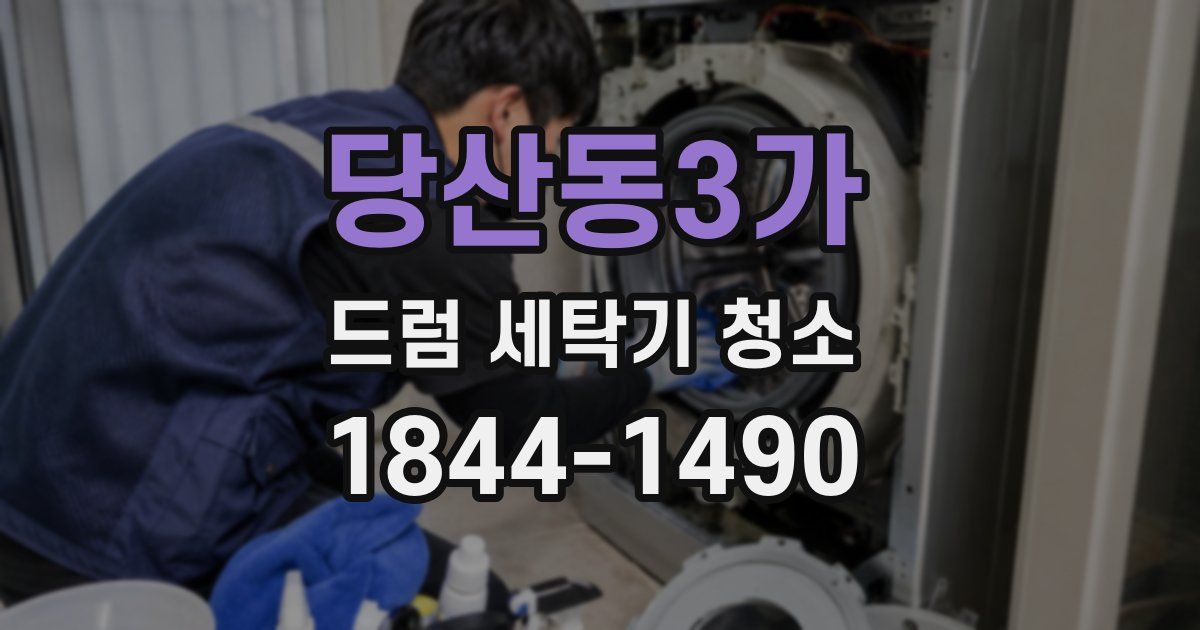 당산동3가 드럼 세탁기 청소