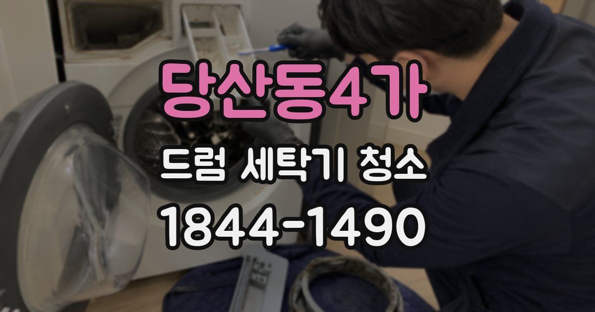 당산동4가 드럼 세탁기 청소