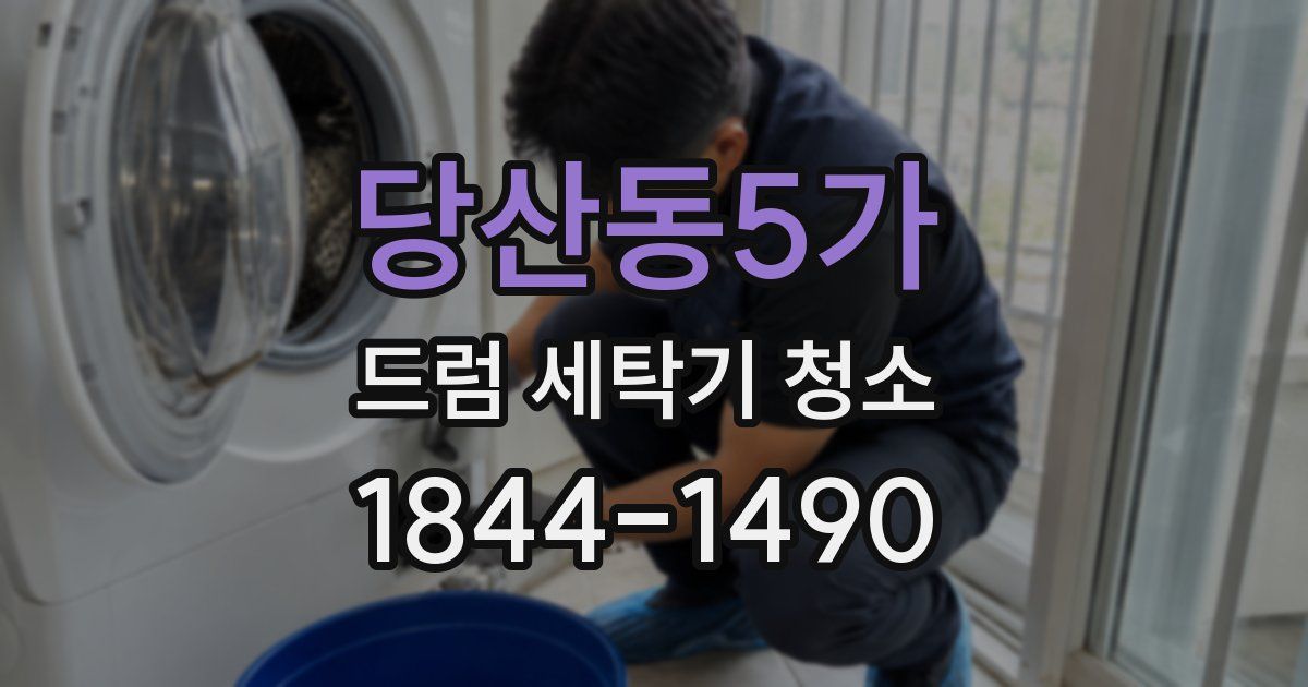 당산동5가 드럼 세탁기 청소