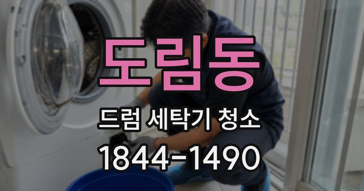 도림동 드럼 세탁기 청소