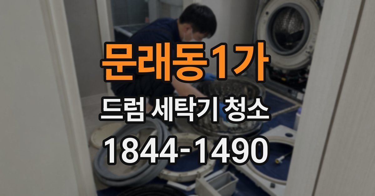 문래동1가 드럼 세탁기 청소