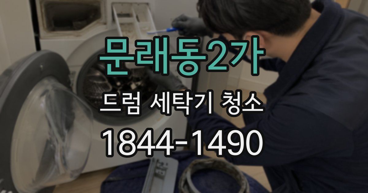 문래동2가 드럼 세탁기 청소