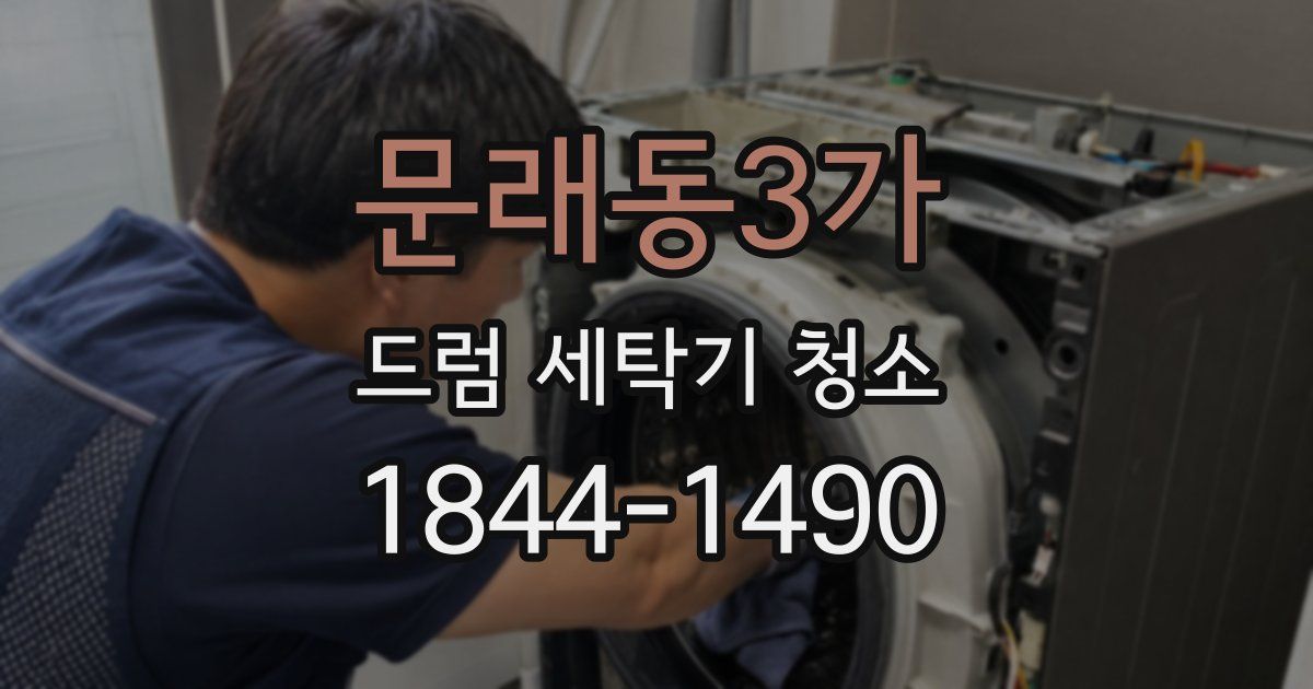 문래동3가 드럼 세탁기 청소
