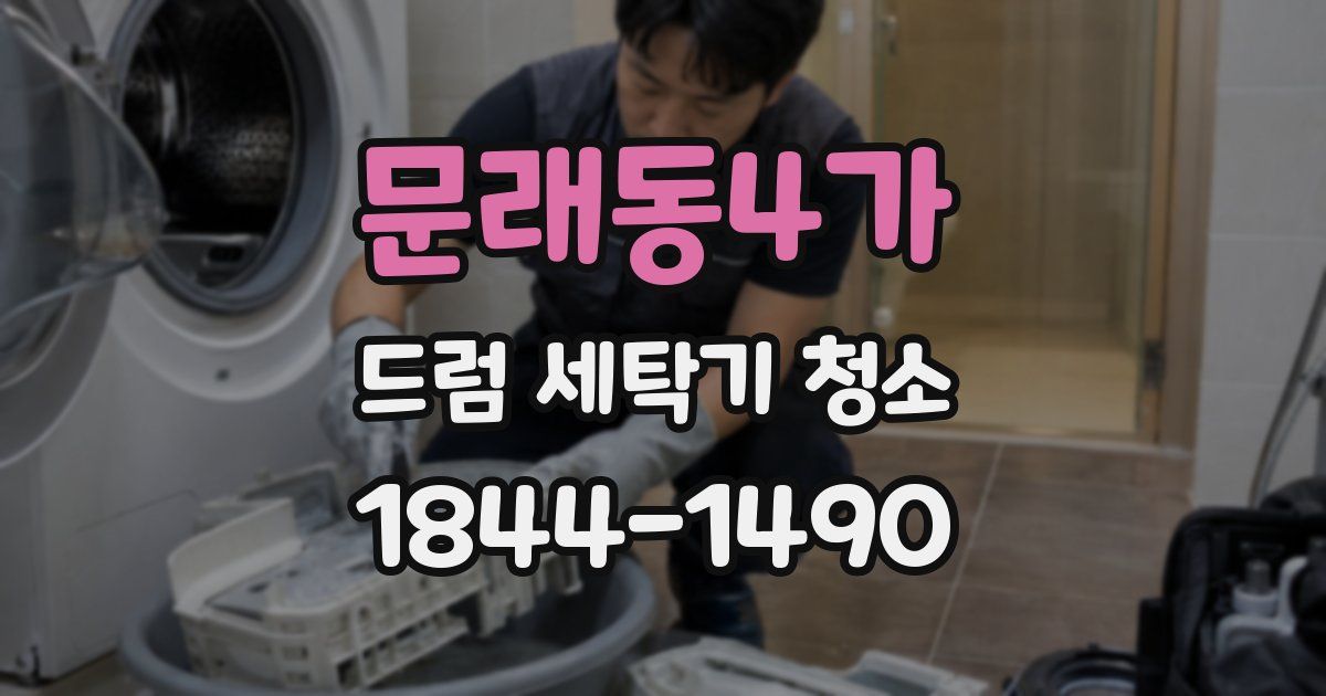 문래동4가 드럼 세탁기 청소