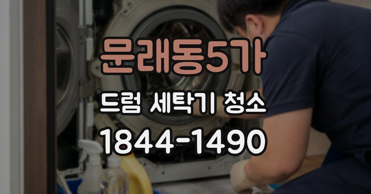 문래동5가 드럼 세탁기 청소