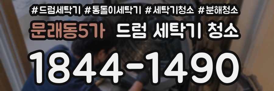 문래동5가 드럼 세탁기 청소