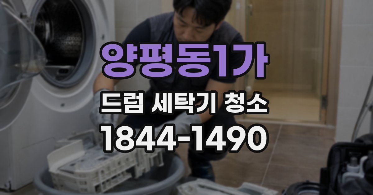 양평동1가 드럼 세탁기 청소