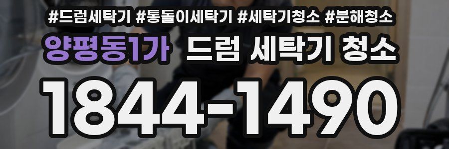 양평동1가 드럼 세탁기 청소