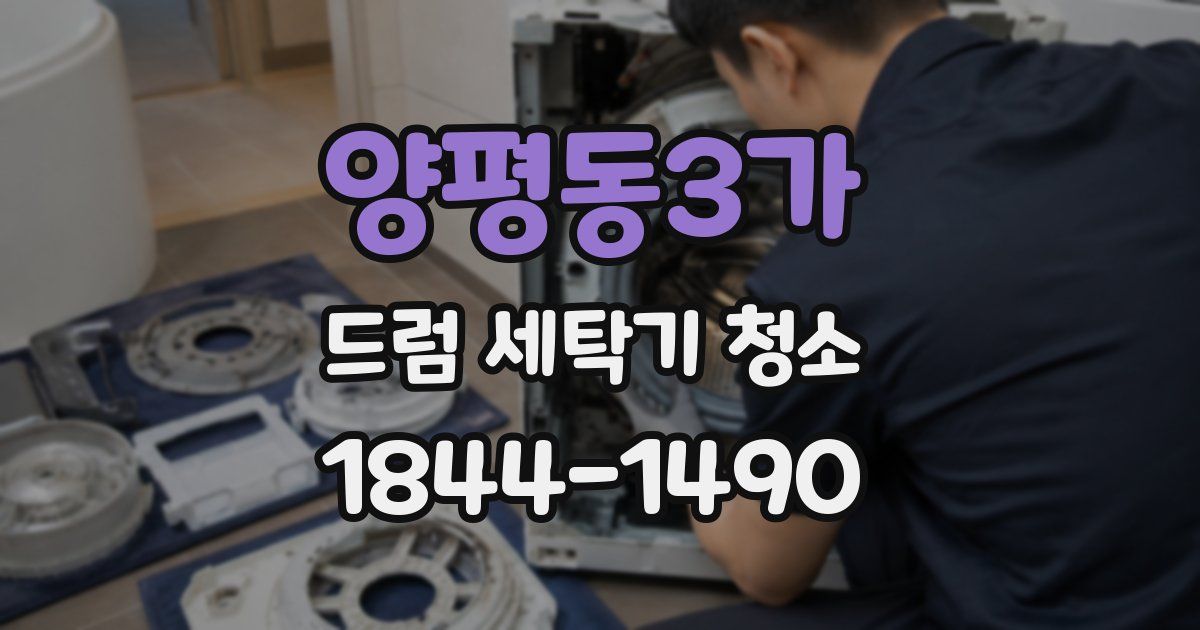 양평동3가 드럼 세탁기 청소