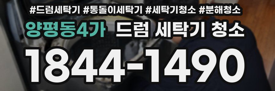 양평동4가 드럼 세탁기 청소