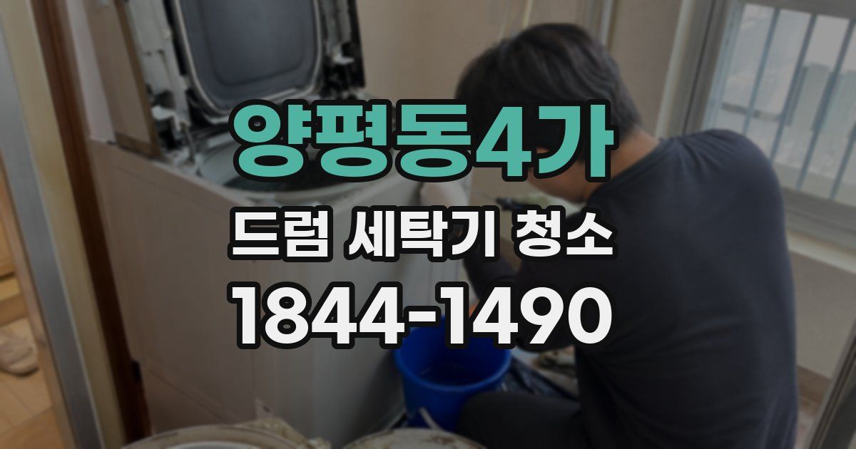 양평동4가 드럼 세탁기 청소