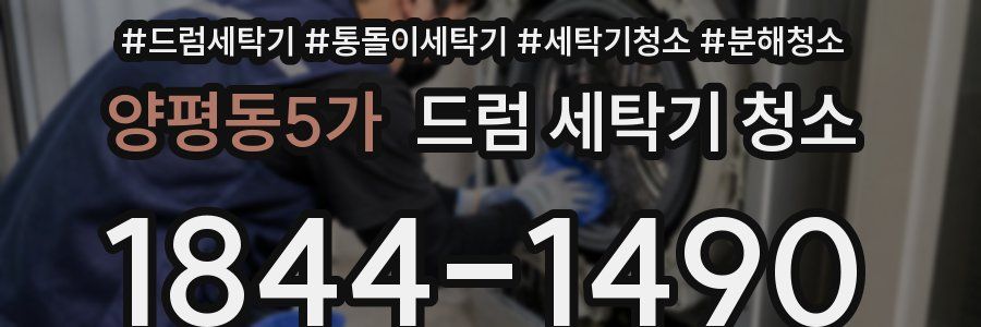 양평동5가 드럼 세탁기 청소