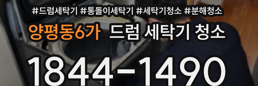 양평동6가 드럼 세탁기 청소