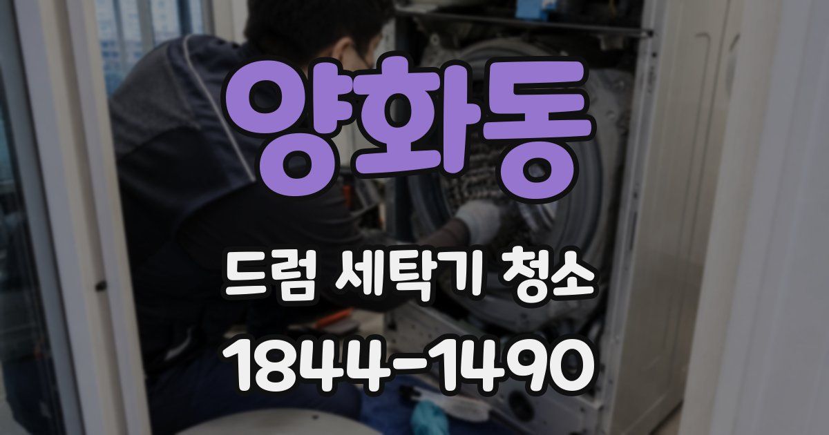 양화동 드럼 세탁기 청소