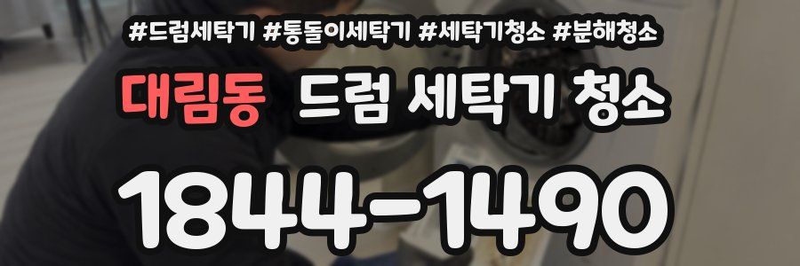 대림동 드럼 세탁기 청소