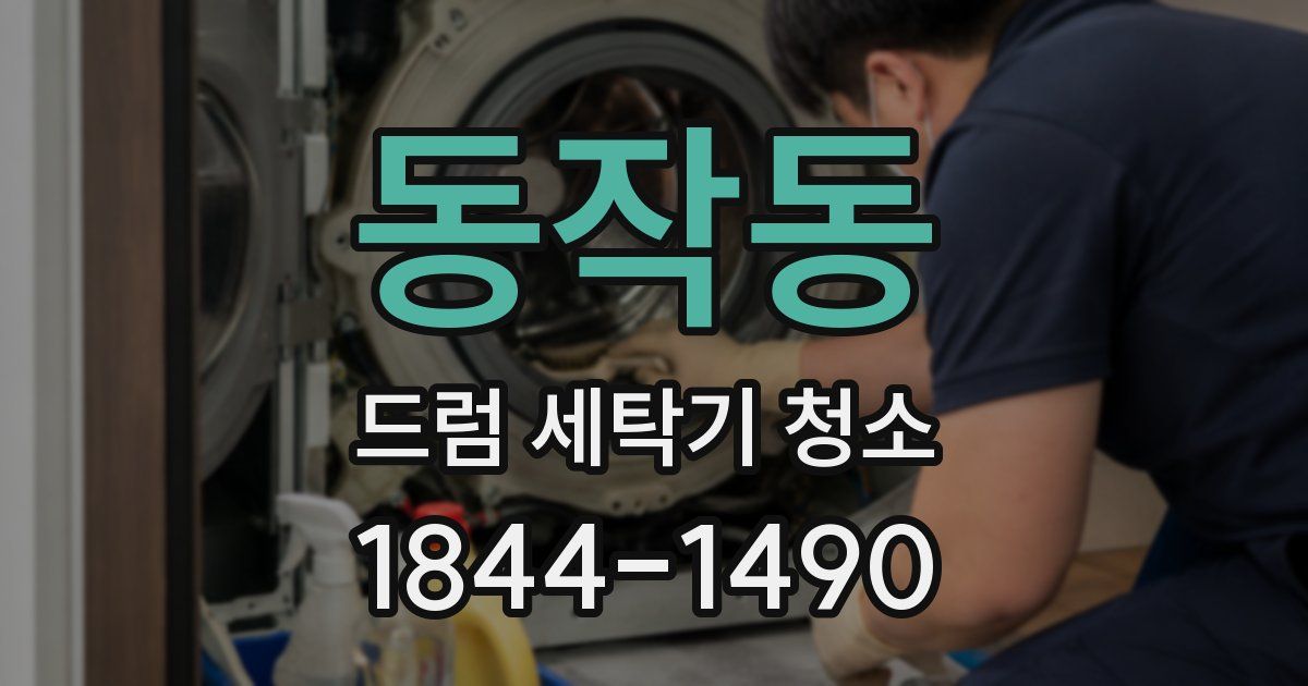 동작동 드럼 세탁기 청소