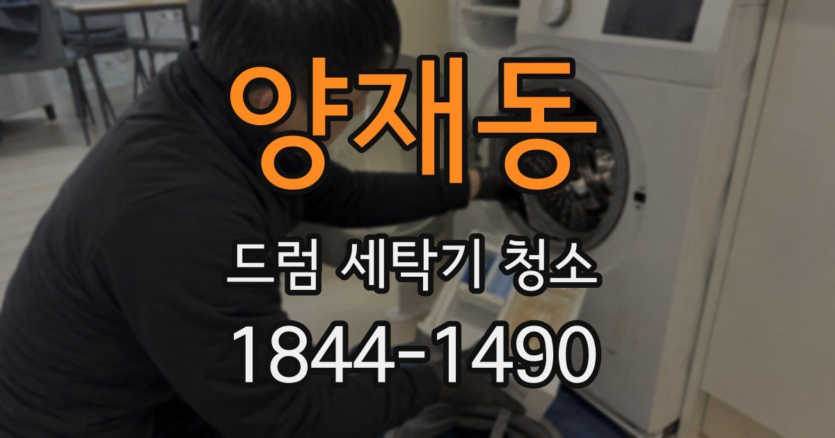 양재동 드럼 세탁기 청소