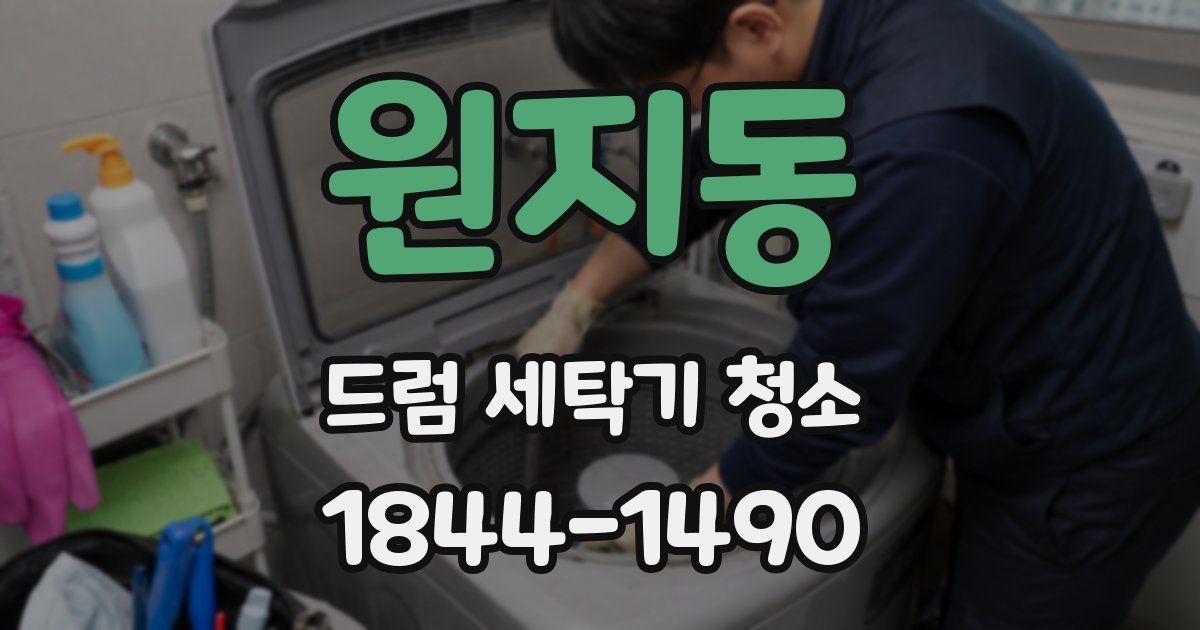 원지동 드럼 세탁기 청소