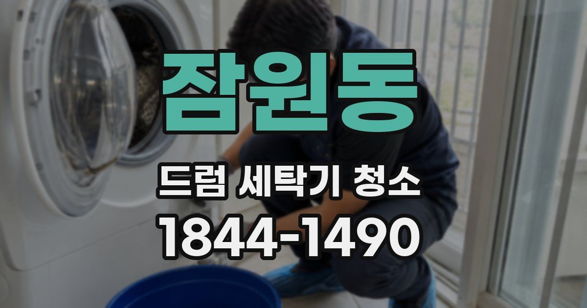 잠원동 드럼 세탁기 청소