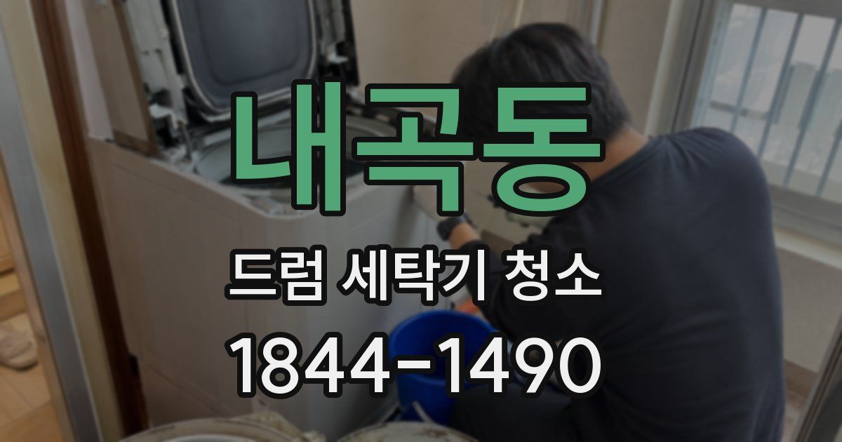 내곡동 드럼 세탁기 청소