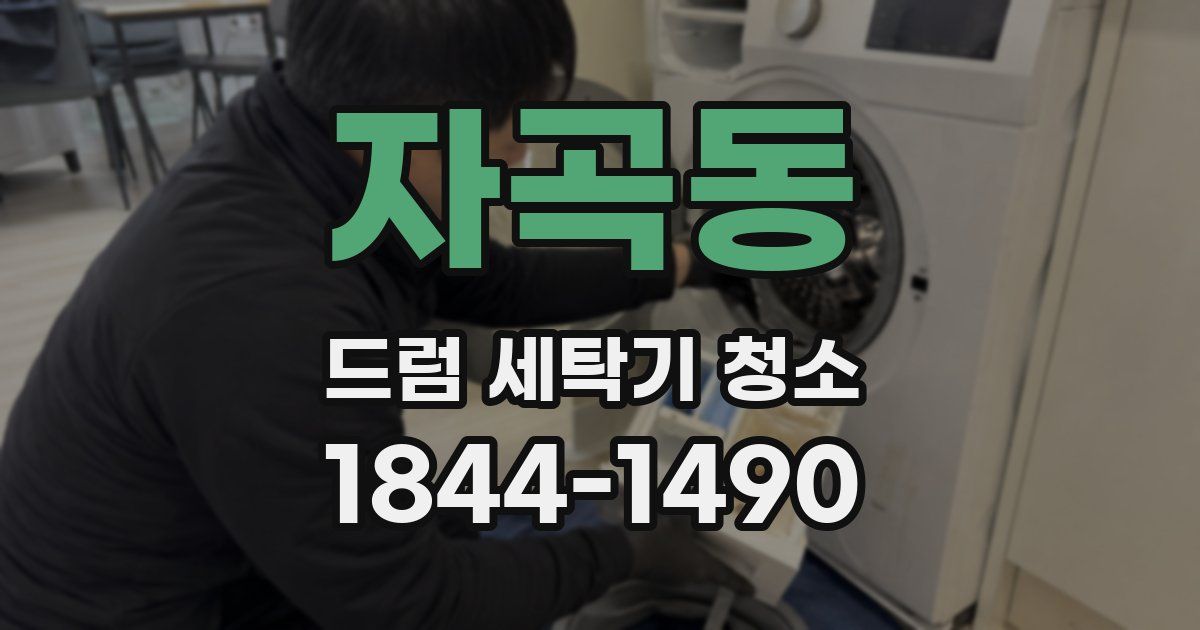 자곡동 드럼 세탁기 청소