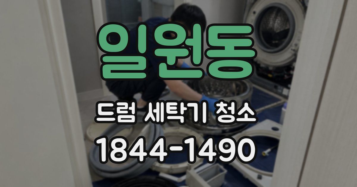 일원동 드럼 세탁기 청소