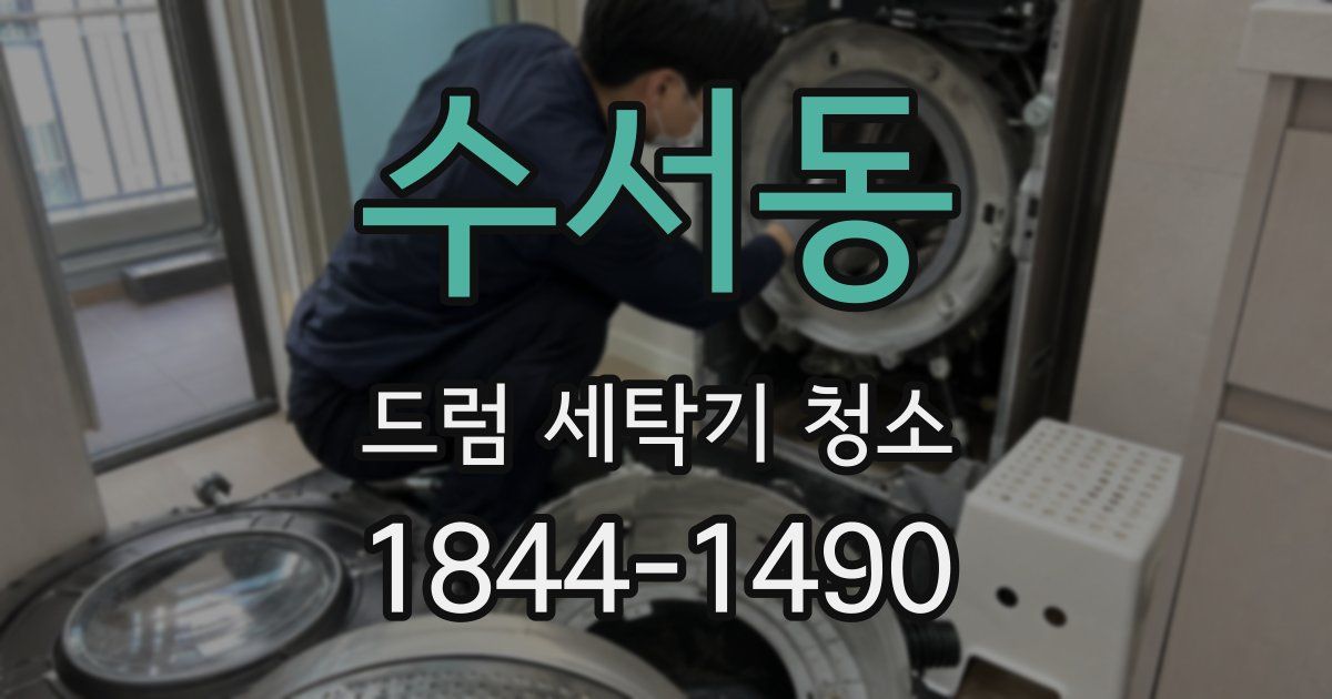 수서동 드럼 세탁기 청소