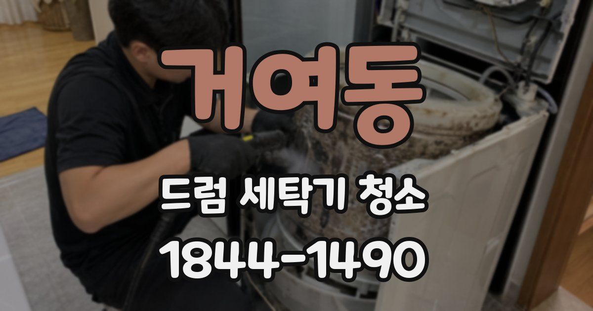 거여동 드럼 세탁기 청소